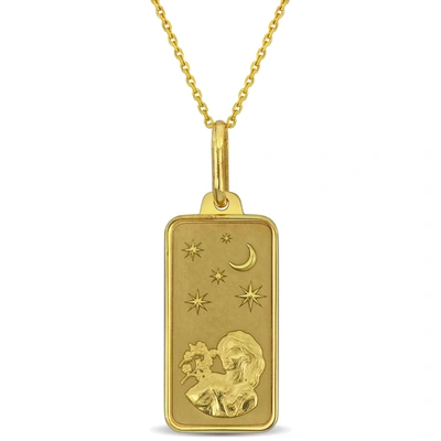 Mimi & Max Virgo Horoscope Necklace In 10k Yellow Gold In Gold