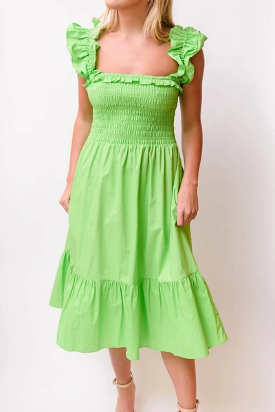 Shop Gilner Farrar Tessa Dress In Green Apple