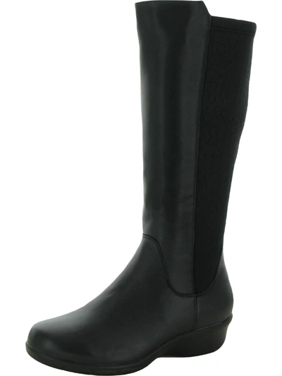 Shop Propét West Womens Leather Tall Knee-high Boots In Black