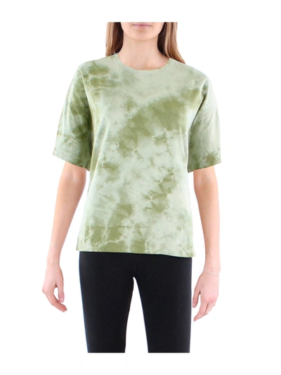 Shop Anthropologie Maronie Womens Tie Dye Knit T-shirt In Green
