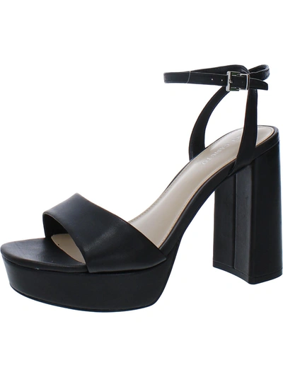 Shop Vince Camuto Pendry Womens Leather Dressy Platform Sandals In Black