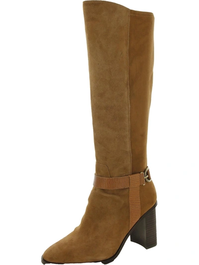 Shop Donald J Pliner Womens Tall Dressy Knee-high Boots In Brown