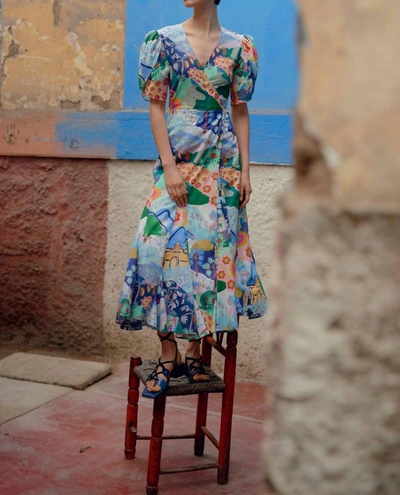 De Loreta Izula Dress In Blue In Blue