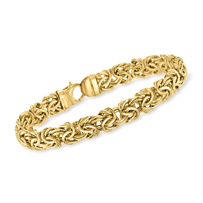 Shop Ross-simons 14kt Yellow Gold Byzantine Bracelet