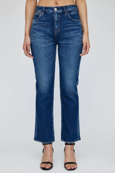 Shop Moussy Hoffman Flare Jeans In Blue