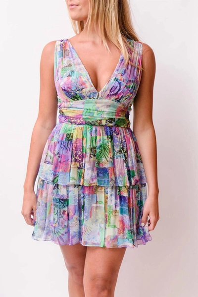 Shop Gilner Farrar Chloe Dress In Scenery In Multi