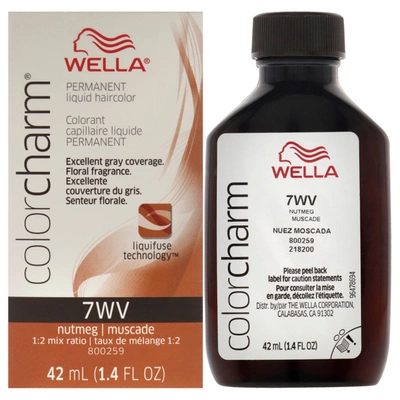 Shop Wella Color Charm Permanent Liquid Haircolor - 7wv Nutmeg By  For Unisex - 1.4 oz Hair Color