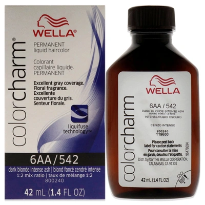 Shop Wella Color Charm Permanent Liquid Haircolor - 542 6aa Ash Blonde By  For Unisex - 1.4 oz Hair Color