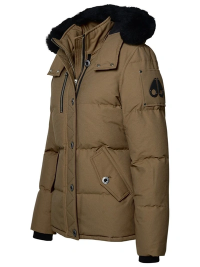 Shop Moose Knuckles 3q Jacket In Brown Cotton Blend