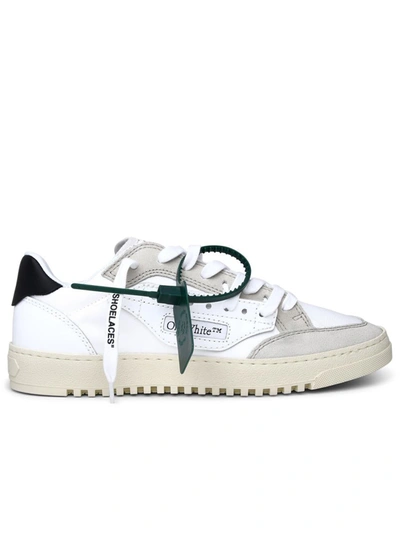 Shop Off-white 5.0 White Leather Sneakers