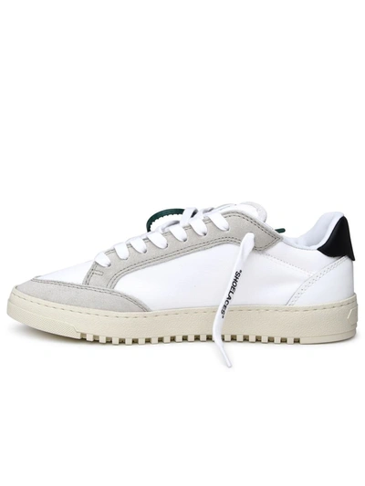 Shop Off-white 5.0 White Leather Sneakers