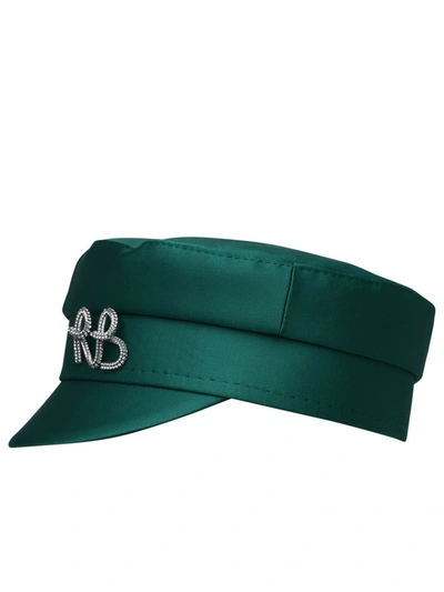 Shop Ruslan Baginskiy Baker Boy Hat In Green Polyester