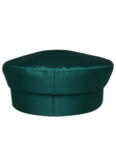 Shop Ruslan Baginskiy Baker Boy Hat In Green Polyester