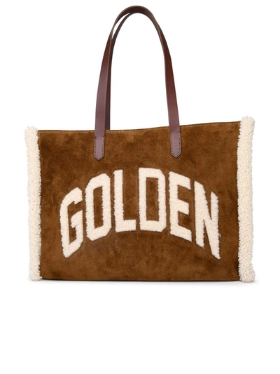 Shop Golden Goose Beige Bag In Leather Blend In Brown
