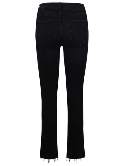 Shop Mother Black Cotton Rascal Jeans