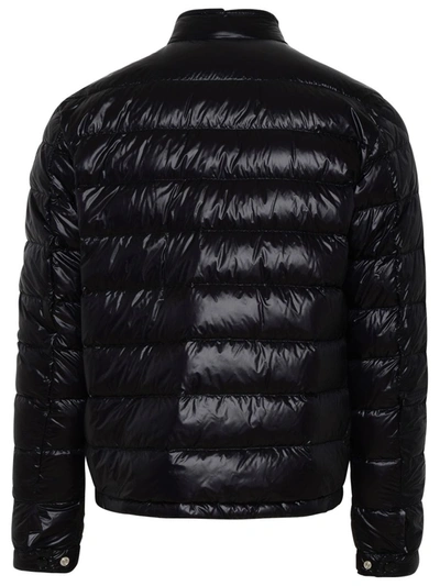 Shop Moncler Black Nylon Acorus Down Jacket
