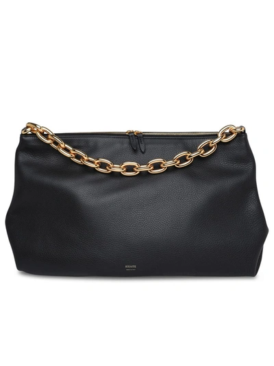 Shop Khaite Clara Black Leather Bag
