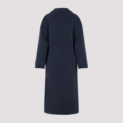 Shop Brunello Cucinelli Wool Coat In Blue