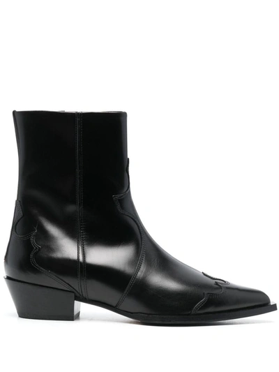 Shop Aeyde Hester Calf Leather Shoes In Black