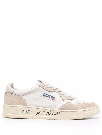 Shop Autry Medalist Low - Write/crack Shoes In White