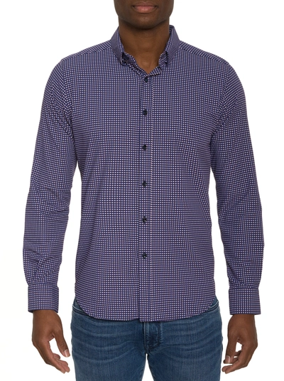Shop Robert Graham Lonardo Long Sleeve Button Down Shirt In Blue