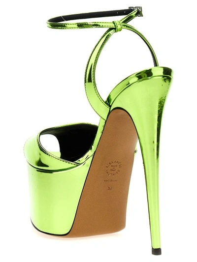 Shop Alexandre Vauthier 'jaki' Sandals In Green