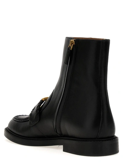 Shop Chloé 'marcie' Ankle Boots In Black