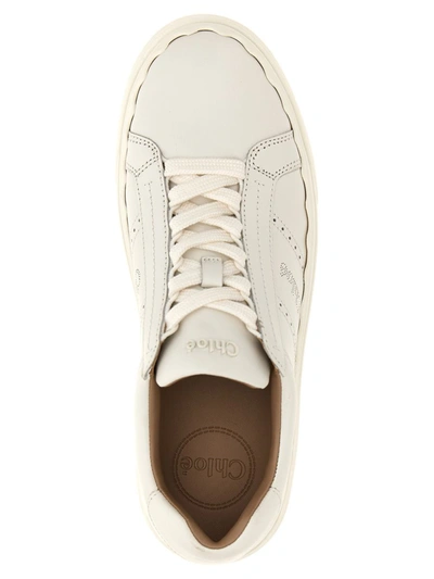 Shop Chloé 'lauren' Sneakers In White