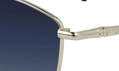 Shop Longchamp Roseau 58mm Cat Eye Sunglasses In Gold / Smoke Rose
