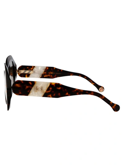 Shop Carolina Herrera Sunglasses In C9kha Havana White