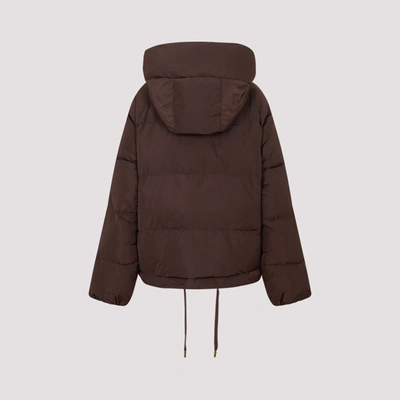 Shop Dolce & Gabbana Padded Jacket Coat In Brown