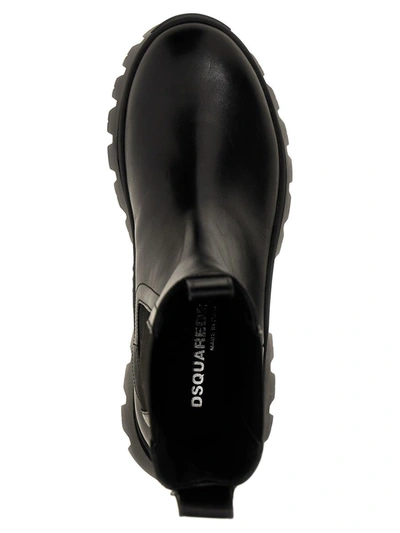 Shop Dsquared2 'd2 Statement' Ankle Boots In Black