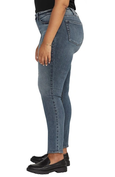 Shop Silver Jeans Co. Most Wanted Mid Rise Slim Jeans In Indigo