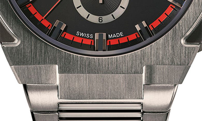 Shop Ferragamo Supreme Chronograph Bracelet Watch, 43mm In Ip Gunmetal
