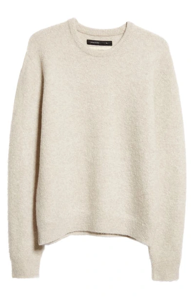 Shop Frenckenberger Mini Crewneck Cashmere Sweater In Natural