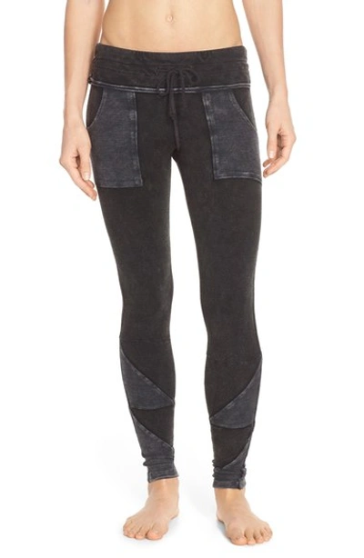 Free People Kyoto Patch-pocket Leggings In Washed Black