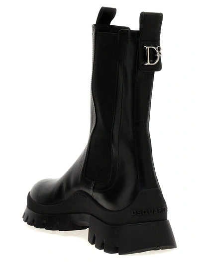 Shop Dsquared2 D2 Statement Boots, Ankle Boots In Black