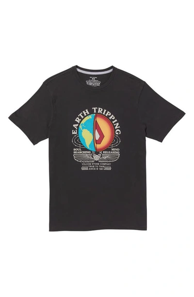 Shop Volcom Farm To Yarn Graphic T-shirt In Stealth