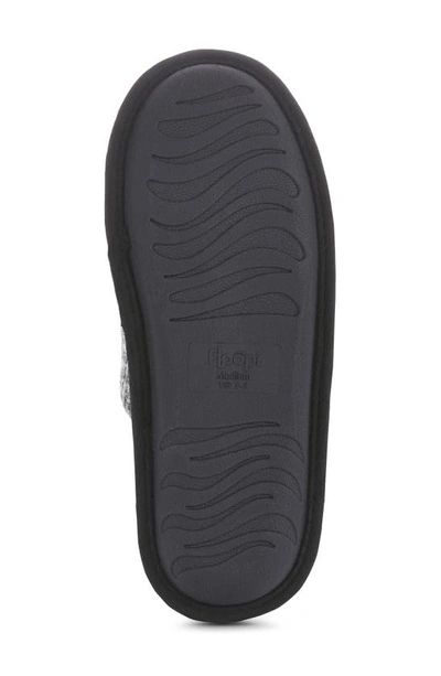 Floopi Aurora Knit Scuff Slipper With Faux Fur Lining In Grey