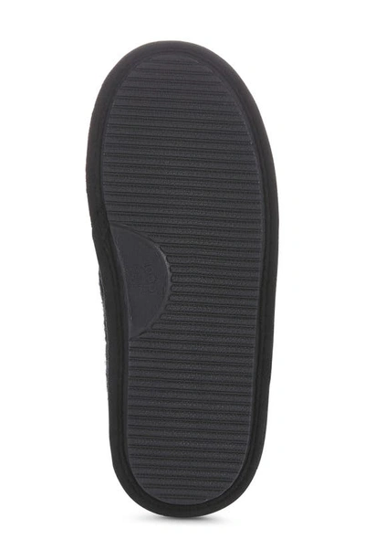 Floopi Isabel Lattice Knit Scuff Slipper In Black