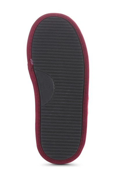 Floopi Isabel Lattice Knit Scuff Slipper In Red