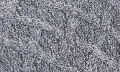 Shop Floopi Isabel Lattice Knit Scuff Slipper In Grey