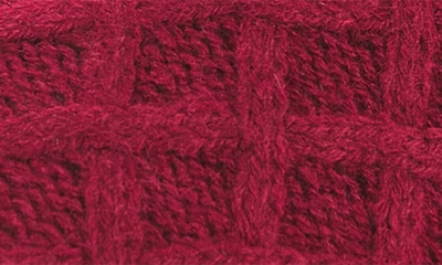 Floopi Isabel Lattice Knit Scuff Slipper In Red