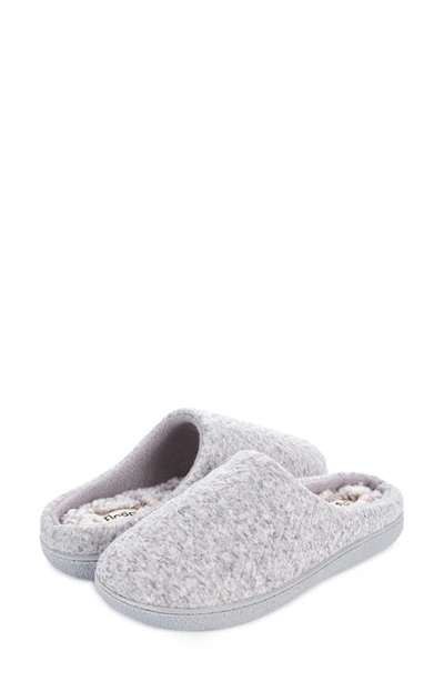 Shop Floopi Ashley Quilt Fleece Scuff Slipper In Grey