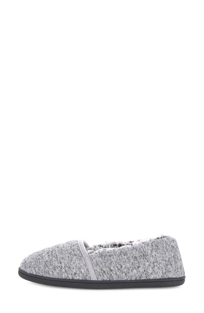 Floopi Chloe Quilt Fleece Slipper In Black