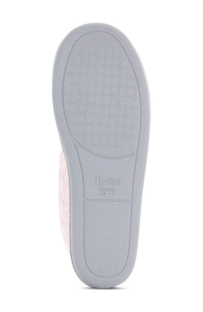Floopi Chloe Quilt Fleece Slipper In Pink