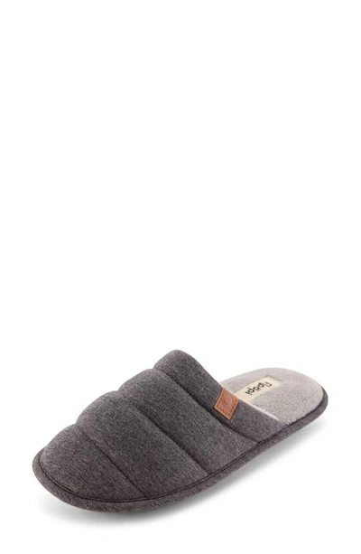 Shop Floopi Katie Terry Knit Scuff Slipper In Charcoal