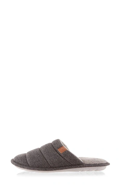 Floopi Katie Terry Knit Scuff Slipper In Charcoal