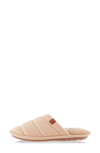 Floopi Katie Terry Knit Scuff Slipper In Taupe