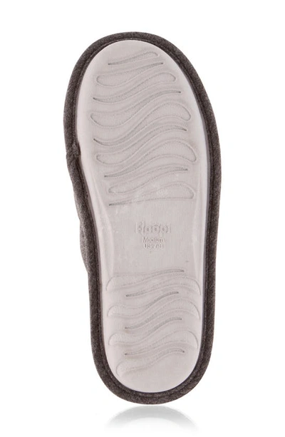 Floopi Katie Terry Knit Scuff Slipper In Charcoal